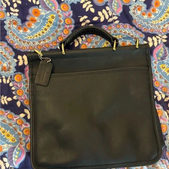 Coach Black Leather Satchel - Picture 2 of 16